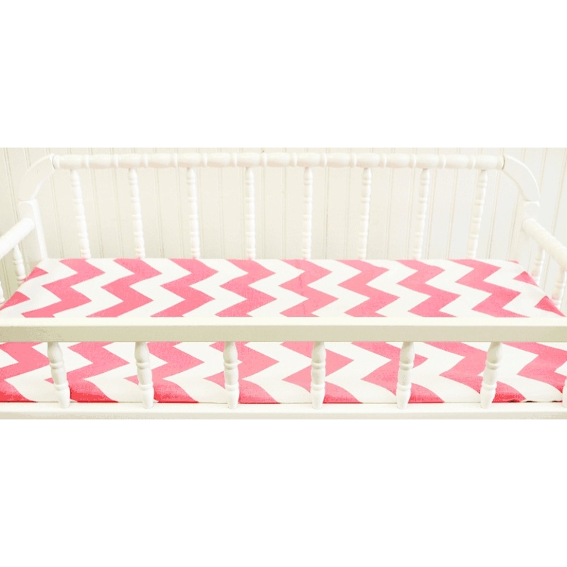 New Arrivals Zig Zag Hot Pink Changing Pad Cover