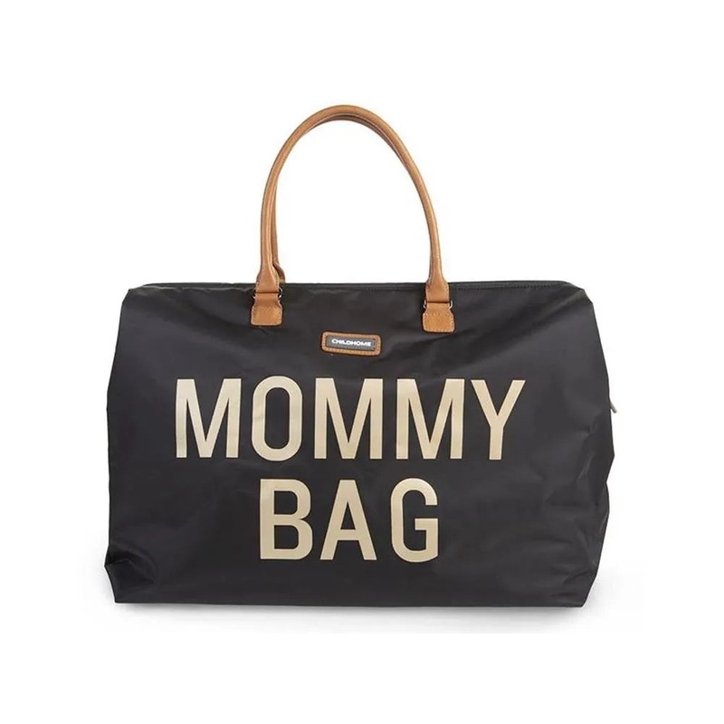 Beaba Childhome Canvas Mommy Bag – Black & Gold