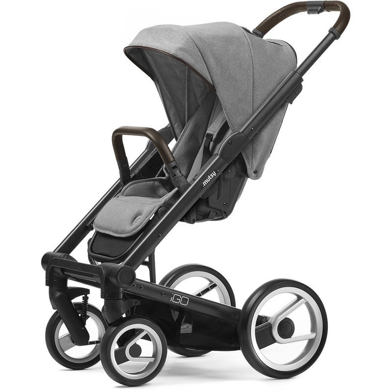 Mutsy Igo Stroller, Farmer Collection – Black/Mist