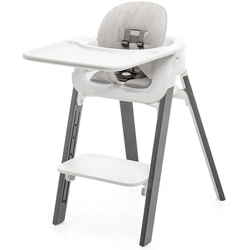 Stokke Steps Complete High Chair – White/Storm Grey/Grey