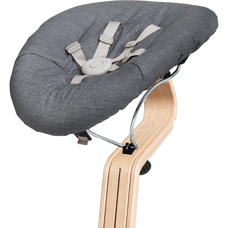Nomi Baby Base 2.0 Bouncer – Black with Gray Cushion