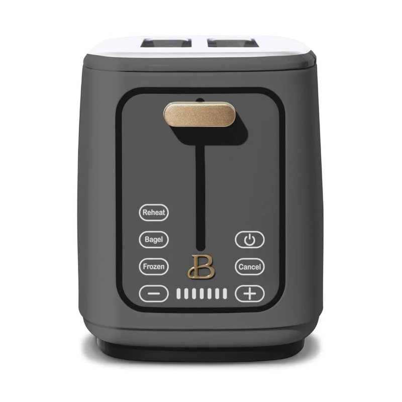 2-Slice Toaster With Touch-Activated Display, Oyster Gray By Drew Barrymore