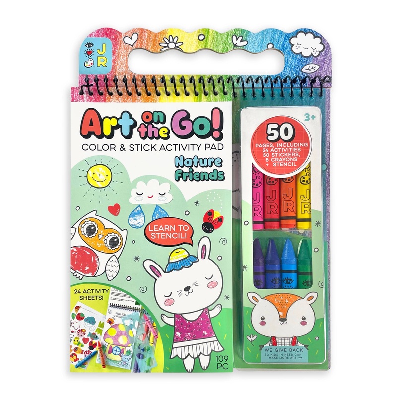 Bright Stripes iHeartArt Jr Art on the Go! Nature Friends