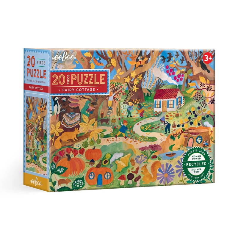 eeBoo Fairy Cottage 20 Piece Puzzle