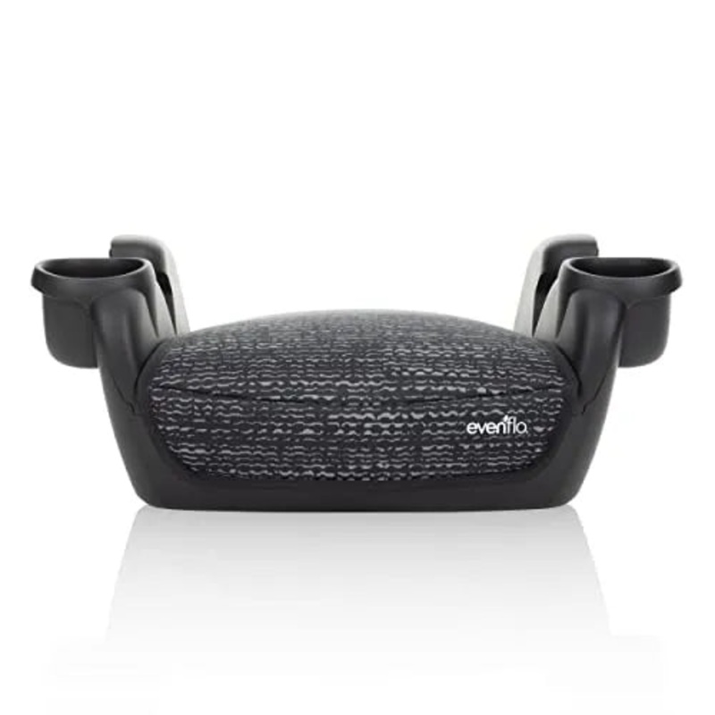 GoTime No Back Booster Car Seat, Forward Facing – Static Black Geometric