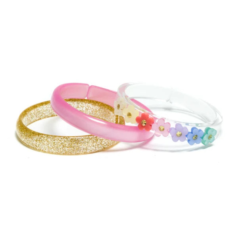 Lilies & Roses Flowers Bangles – Spring Colors