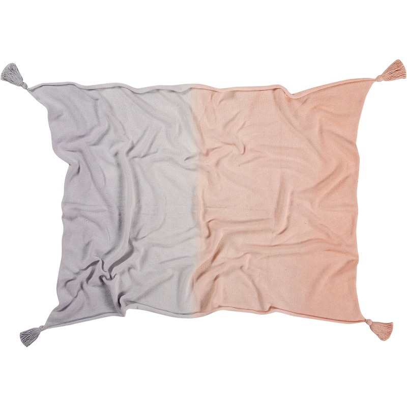 Lorena Canals Ombr Baby Blanket – Pink/Lavender (3′ 3″ x 4′)