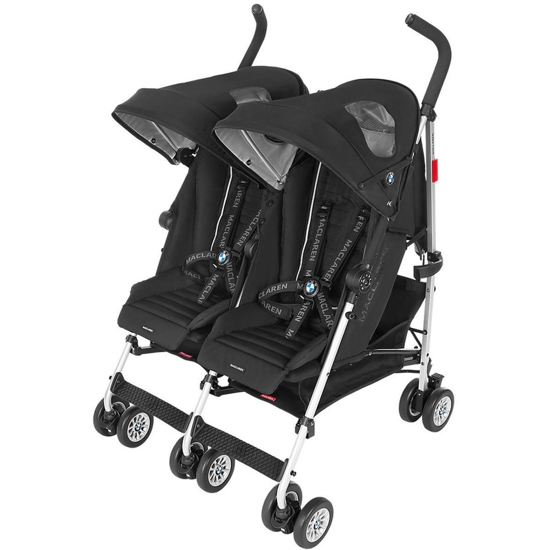 Maclaren Open Box BMW Twin Stroller – Black