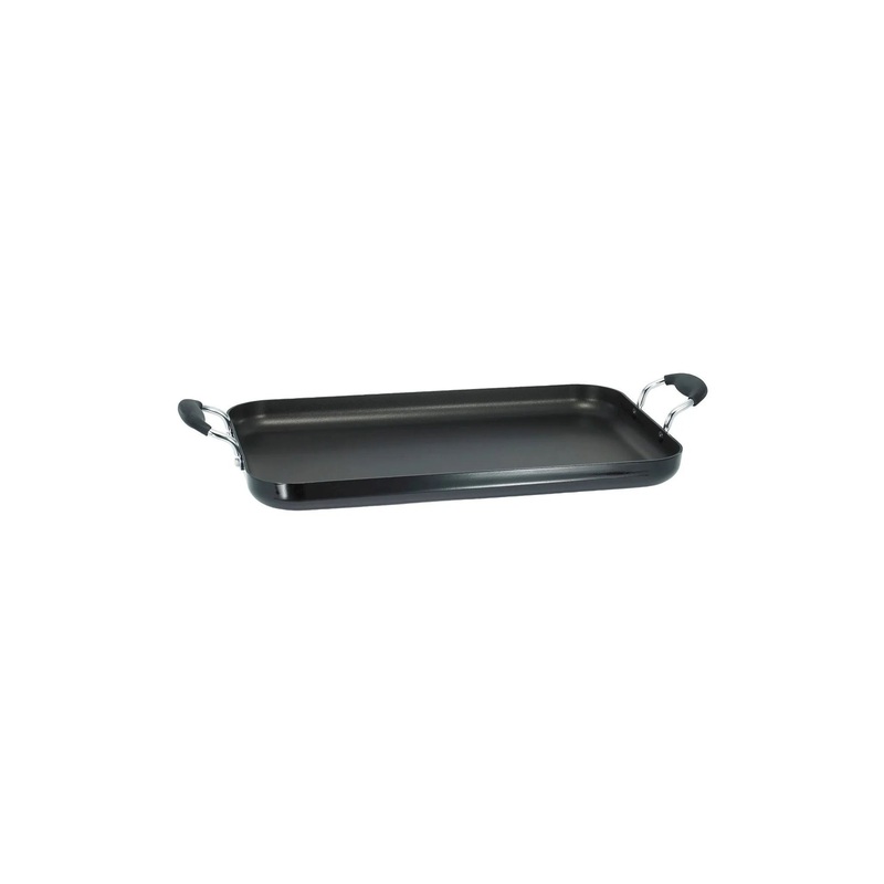 T-fal 18″x11″ Double Burner Griddle, Nonstick Cookware Black (See Description)