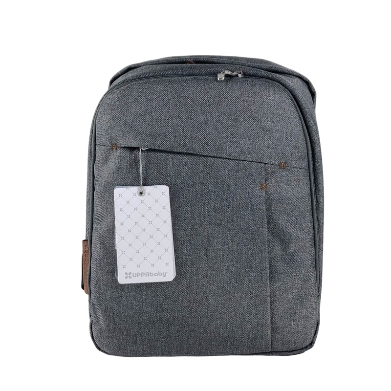 UPPAbaby Changing Backpack, Greyson (Charcoal Melange/Saddle Leather)