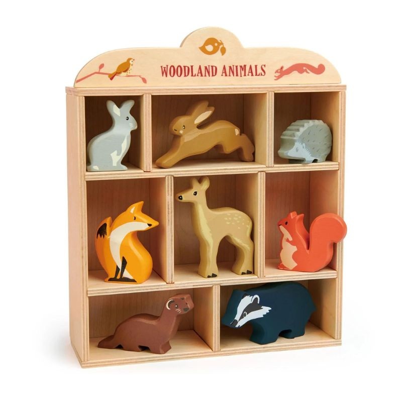Woodland Animals with Display Shelf