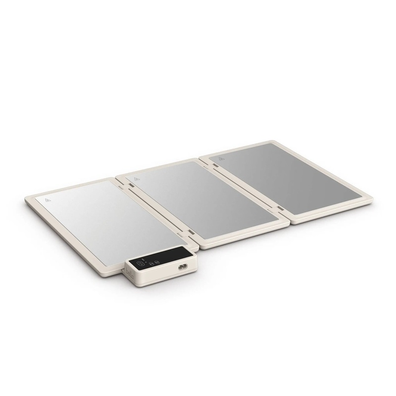 bella Fold and Store Warming Tray Oatmilk: Stainless Steel (See Description)