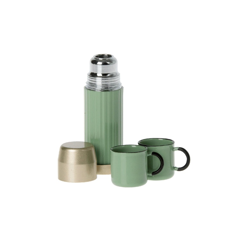 Maileg Thermos And Cups – Mint
