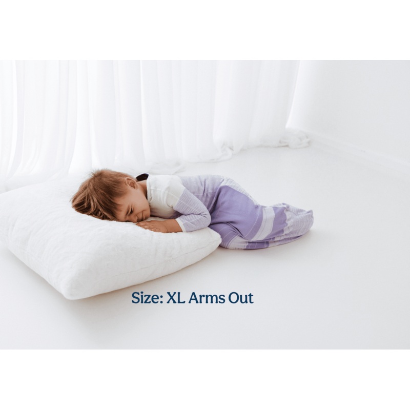 Swaddelini Lavender Arms Out Long Sleeve Sleep Sack