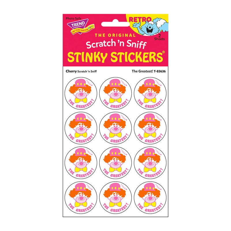 The Greatest!, Cherry scent Retro Scratch ‘n Sniff Stinky Stickers