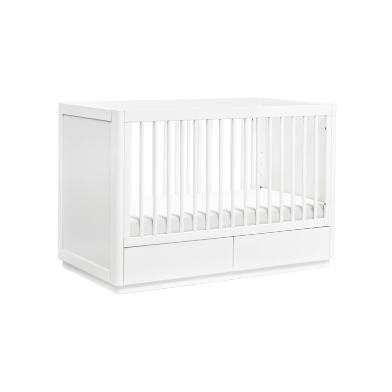 Bento 3-in-1 Convertible Storage Crib w/Toddler Bed Conversion Kit