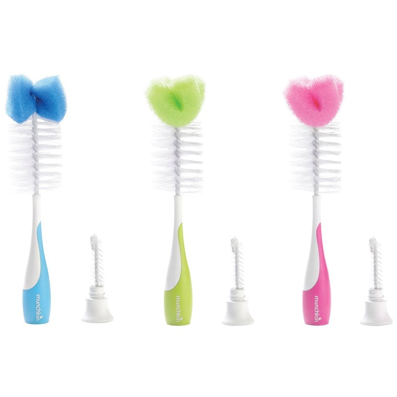 Munchkin Bottle & Nipple Brush – 2pk (Colors May Vary)