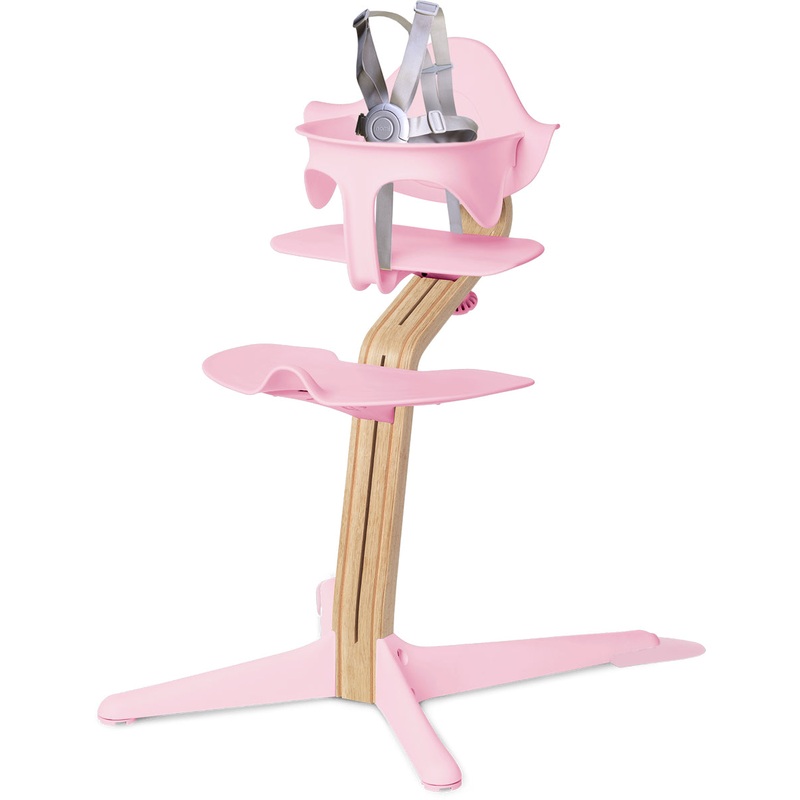 Nomi Highchair – Pink/White Oak