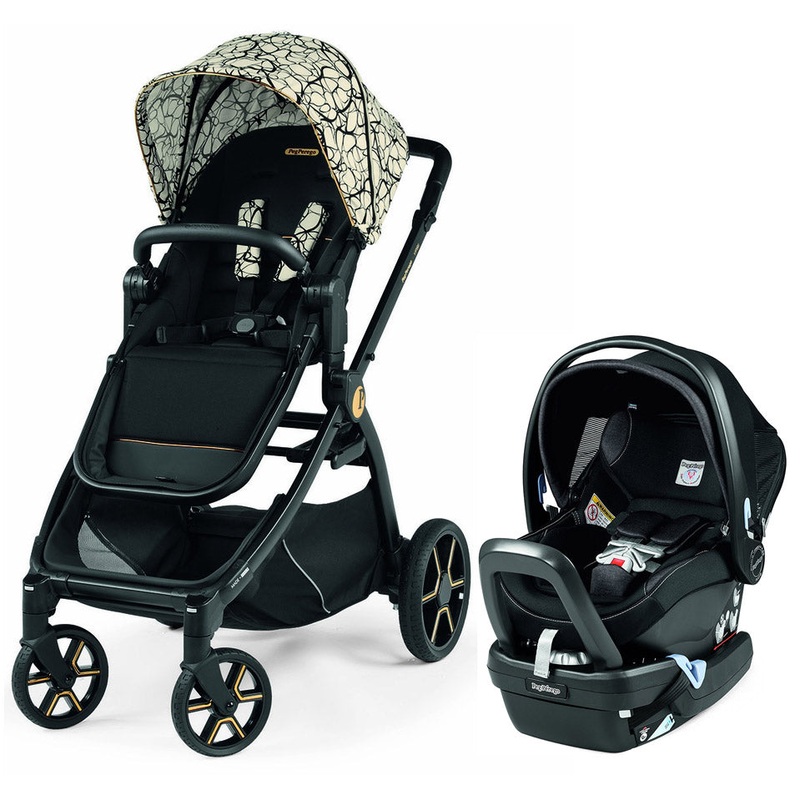 Peg Perego YPSI + Primo Viaggio 4-35 Nido Travel System Bundle – Graphic Gold / Onyx