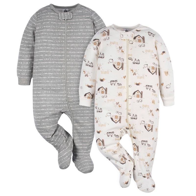 2-Pack Baby Neutral Farming Sleep ‘N Plays