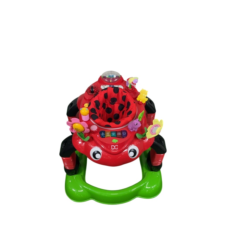 Delta Children Lil’ Play Station 4-in-1 Activity Walker, Red/Sadie