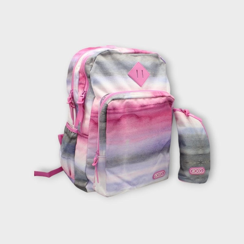 Faded Colors 19 Inches Backpack + Pencil Case