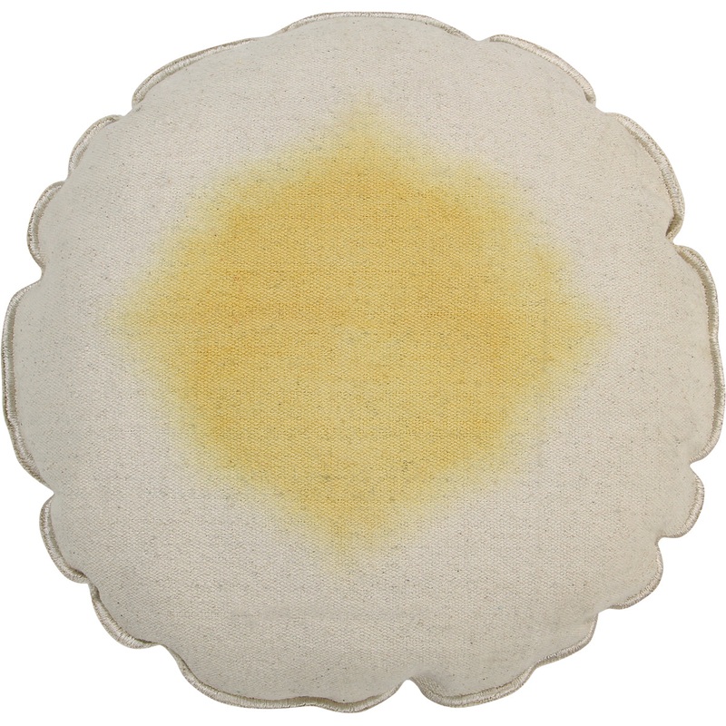 Lorena Canals Tie-Dye Cushion – Yellow (1′ 4”)