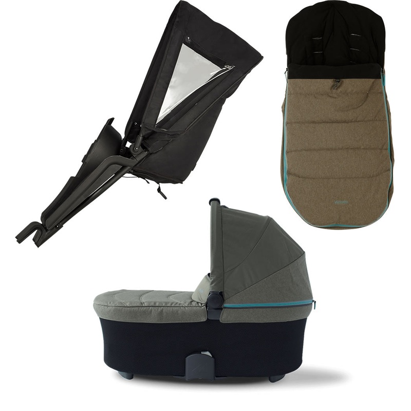 Micralite TwoFold Accessory Bundle with Footmuff – Evergreen