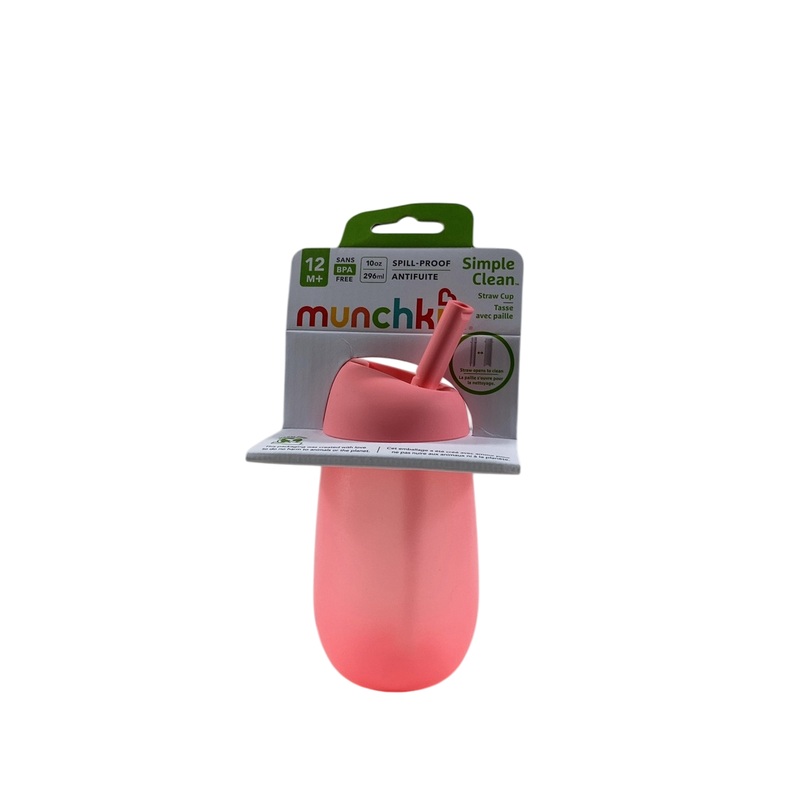 Munchkin Simple Clean Straw Cup, 1 pack, Pink