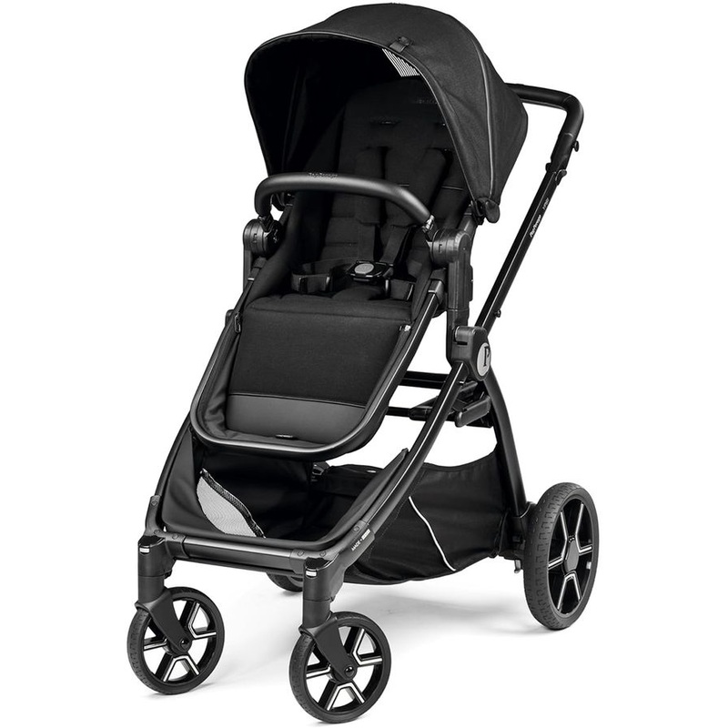 Peg Perego OPEN BOX Ypsi Single-to-Double Stroller – True Black