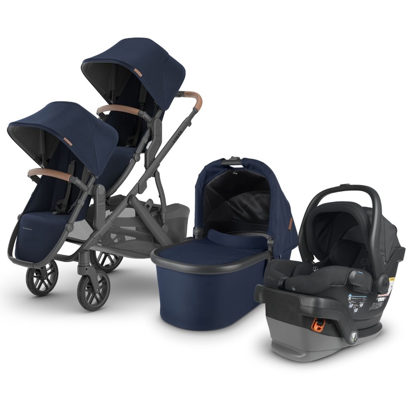 UPPAbaby VISTA V2 Double Stroller + MESA V2 Travel System Bundle with Rumble Seat V2+ – Noa / Jake