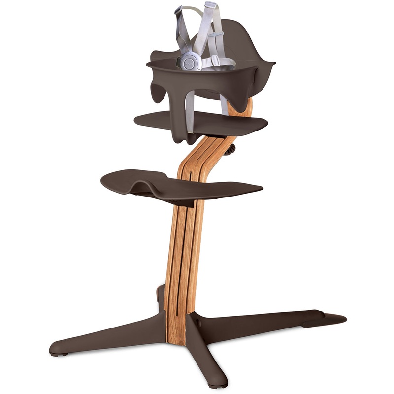 Nomi Highchair – Coffee/Natural Oak