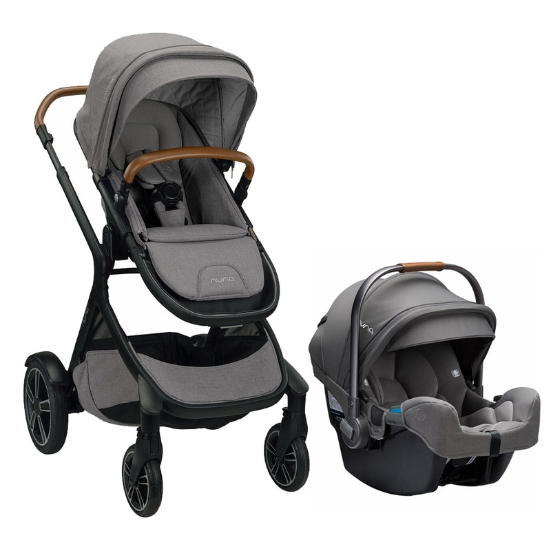 Nuna DEMI Grow + PIPA RX Travel System Bundle – Frost/Granite