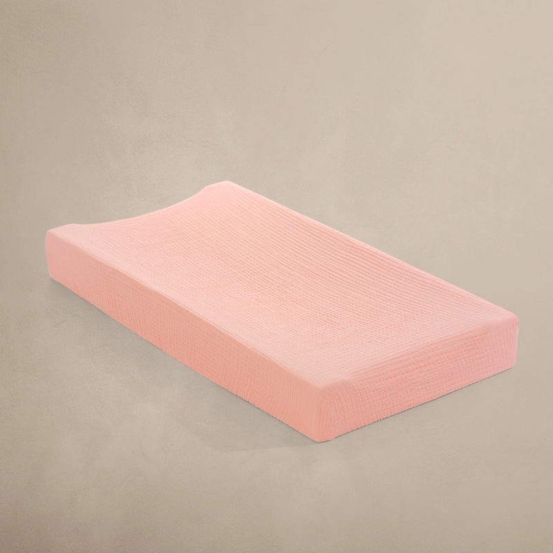 Rosette Organic Muslin Change Pad Cover