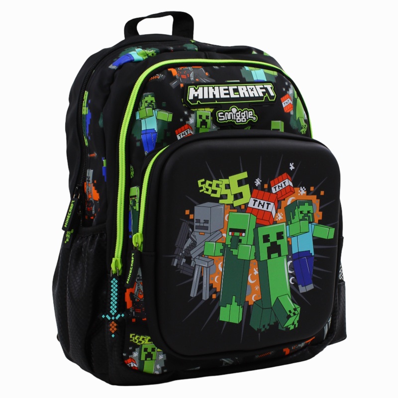 Smiggle Minecraft Junior Character Backpack  15 Inch