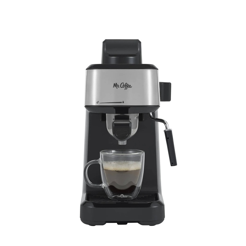 Steam Espresso Maker with Stainless Steel Frothing Pitcher (See Description)