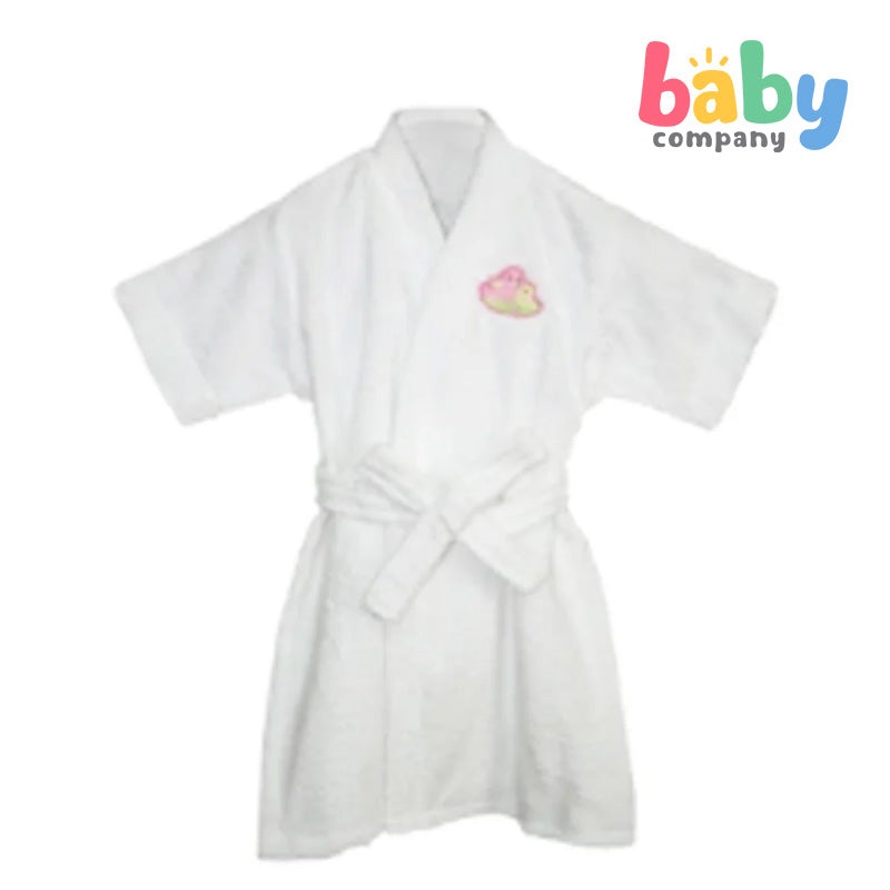 Baby Martel Bathrobe Mama & Baby Bird – White
