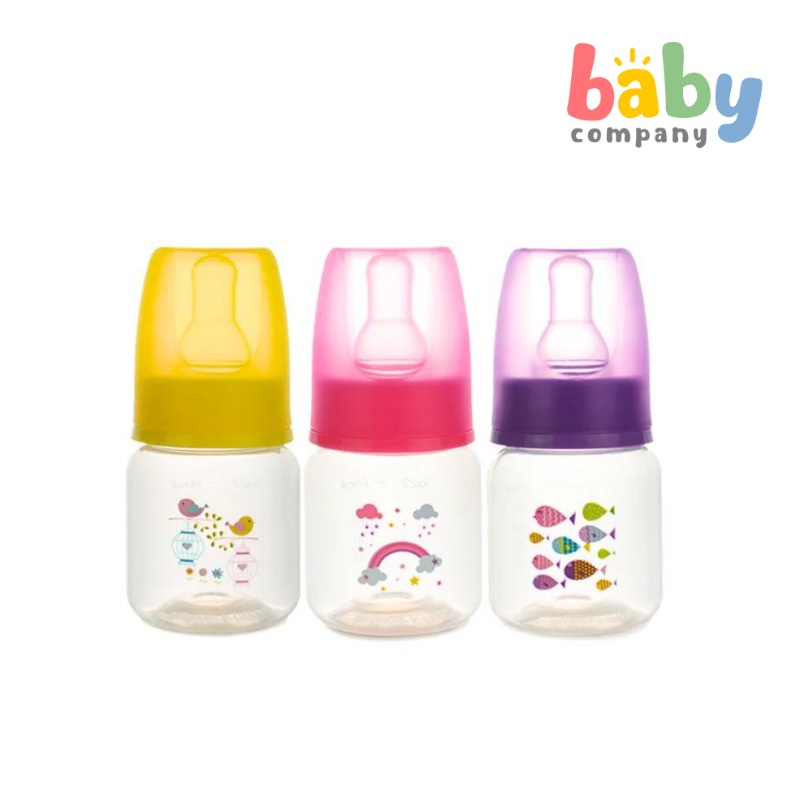 Coral Babies Feeding Bottles – 2oz, Pack of 3 Blue