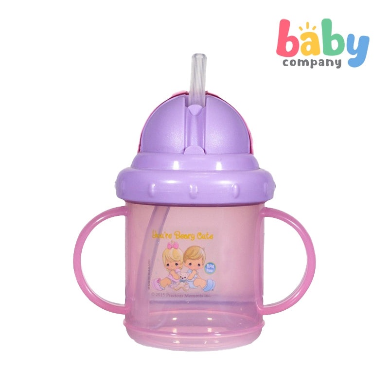 Precious Moments 2-Handle Flip Top Sports Cup Green