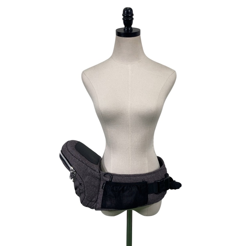TushBaby Hip Baby Carrier, Charcoal