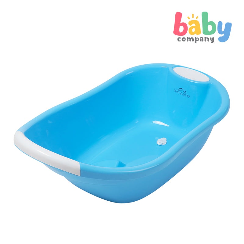 Mom & Baby Bath Tub with Drainer – Blue