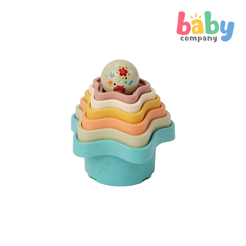 Playsmart 6pc Stacking Cups – Colorful