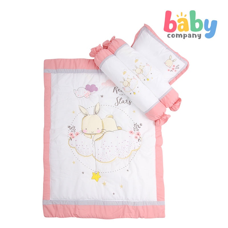 Quilted Giraffe 30X41 Comforter Set – Pink Bunny
