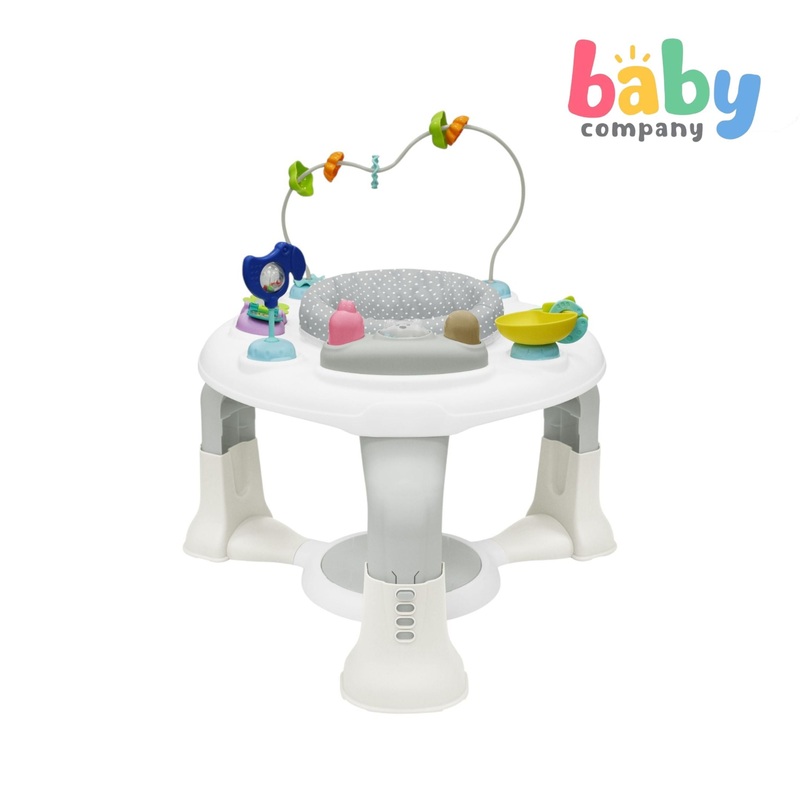 Baby Company 2-in-1 Activity Center with Jumping Board – Cool Gray