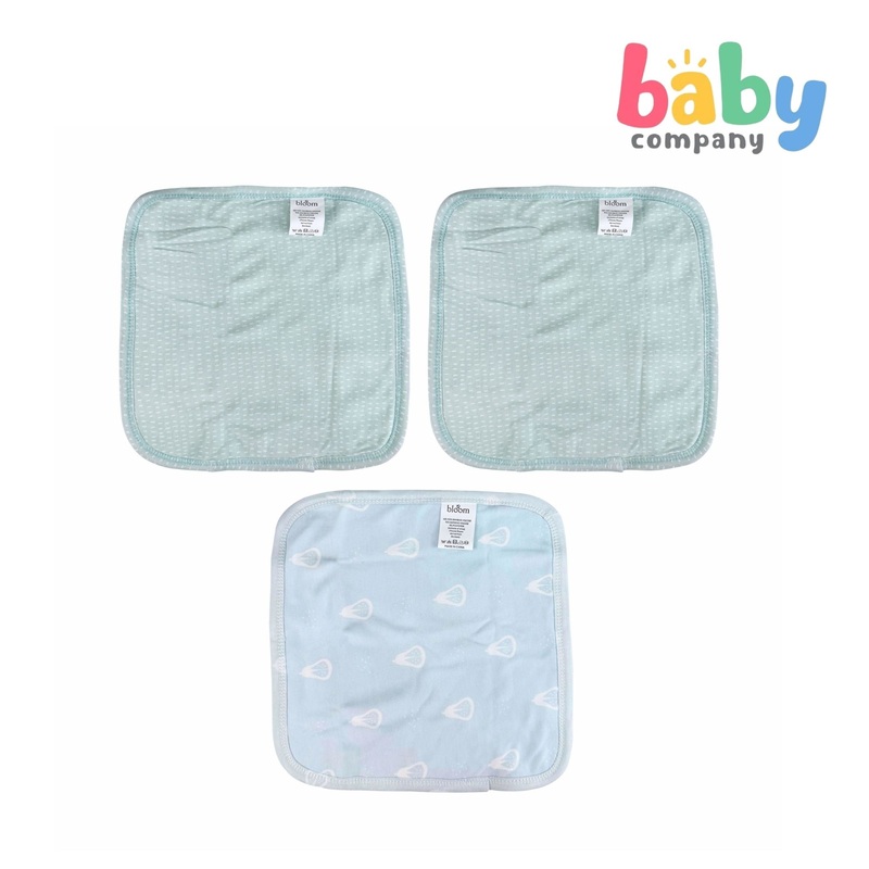 Bloom Baby Bamboo Face Washcloth 3pc – Boy