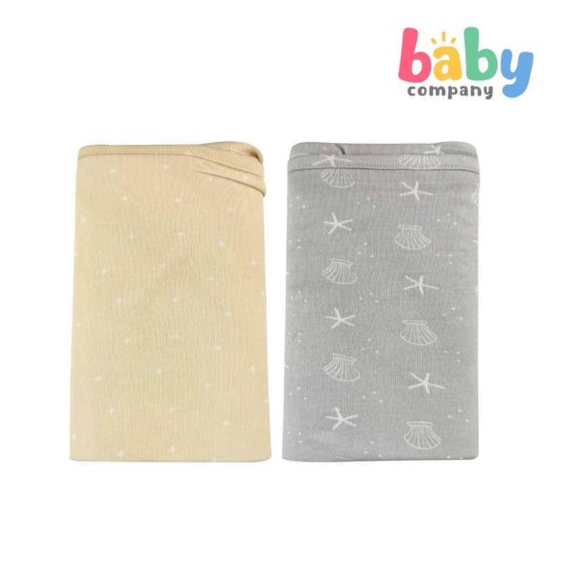 Bloom Baby Bamboo Jersey Wrap 2pc Set – Neutral