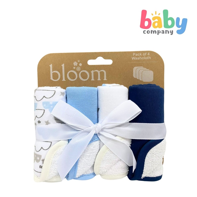 Bloom Baby Washcloth Pack of 4 – Clouds