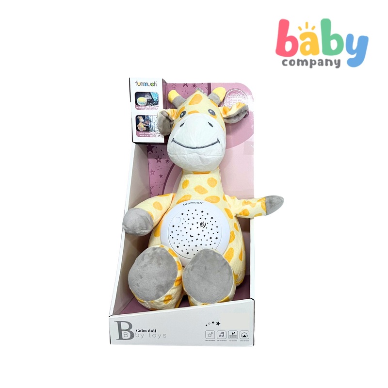 Funmuch 2 in 1 Baby Calming Doll Projector Toy – Giraffe