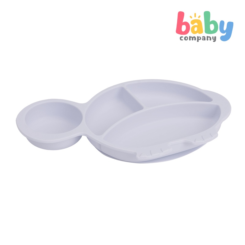 Mom & Baby Silicone Plate – Turtle, Purple