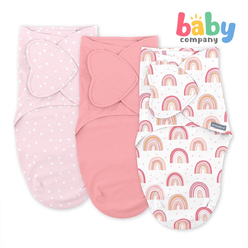 Swaddle Me Monogram Pack of 3 – Rainbow
